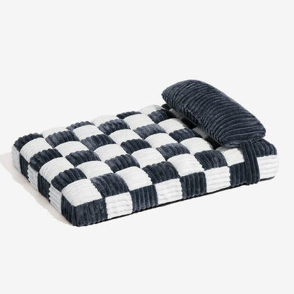 Handmade Plush Orthopedic Dog Bed – Warm, Soft Support with Pillow for Large &amp; Medium Dogs