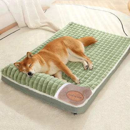 Luxury Plush Pet Sofa Bed - Soft &amp; Warm Hypoallergenic Deep Sleep Cushion for Ultimate Comfort