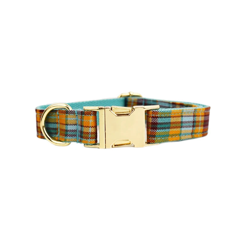 High Quality Custom Cotton Dog Collar, Leash &amp; Harness Set – Personalized Pet Accessories with Bow