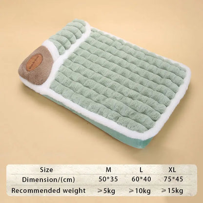 Luxury Plush Pet Sofa Bed - Soft &amp; Warm Hypoallergenic Deep Sleep Cushion for Ultimate Comfort