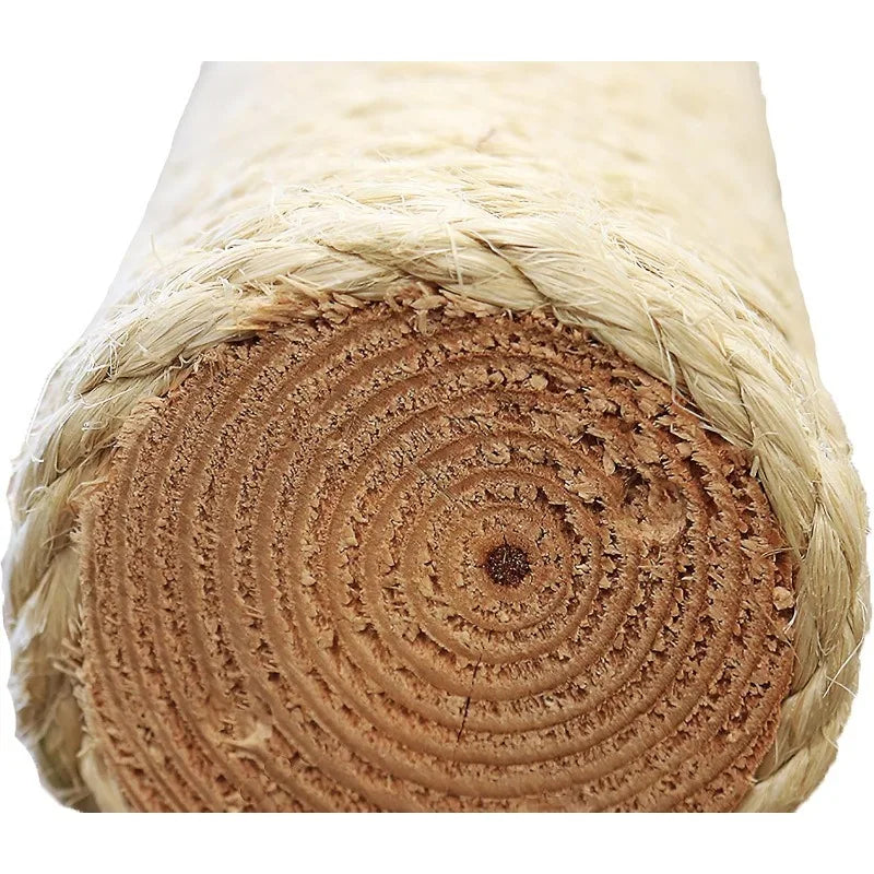 Real Wood &amp; Carpeted Cat Tree for Indoor Cats – Sturdy Multi-Level Cat Tower with Scratching Posts