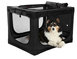Collapsible Soft Dog Crate 36&quot; – Portable Travel Dog Kennel for Large Dogs | Foldable Indoor &amp; Outdoor Dog Crate