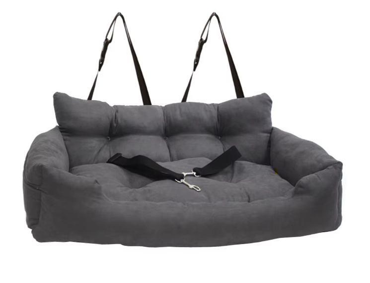 Dog Booster Seat - Soft Nonslip Pet Car Travel Bed with Removable Cover | Travel Booster Seat for Small, Medium, &amp; Large Dogs