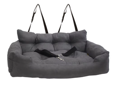 Dog Booster Seat - Soft Nonslip Pet Car Travel Bed with Removable Cover | Travel Booster Seat for Small, Medium, &amp; Large Dogs