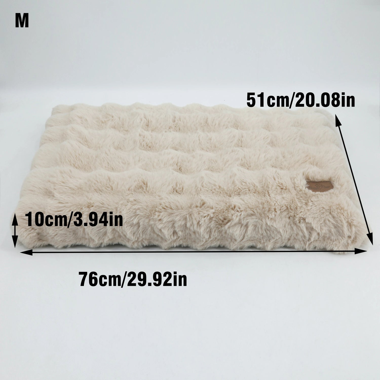 Fluffy Dog Crate Bed for Extra Large Dogs – Plush Faux Fur Crate Pad, Washable Calming Anti-Anxiety Dog &amp; Cat Bed