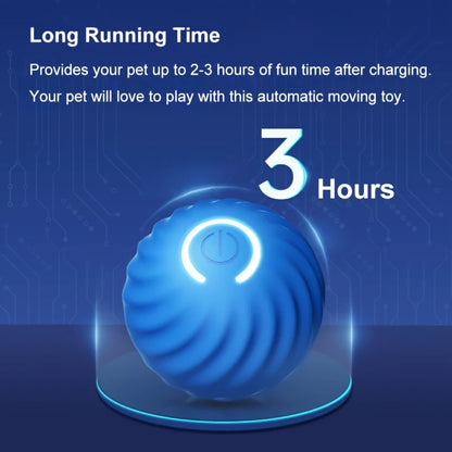 Automatic Rolling Jumping Ball Dog Toy - USB Rechargeable, Interactive Chew Ball for Dogs &amp; Cats