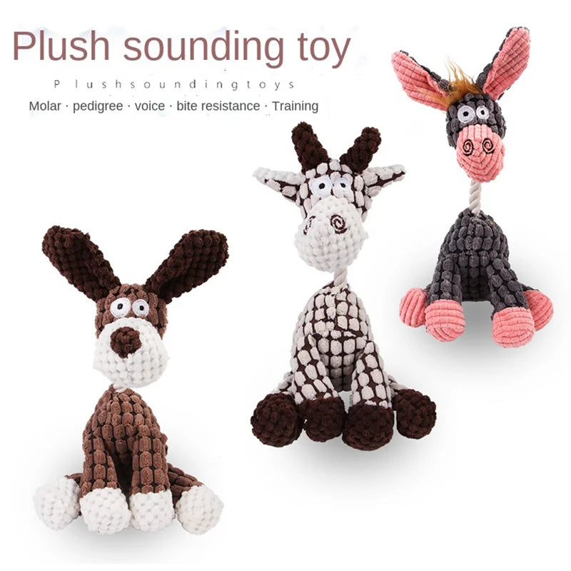 Cute Donkey Pet Animal Toy – Pet Training Interactive Toy for Small Dogs and Puppies