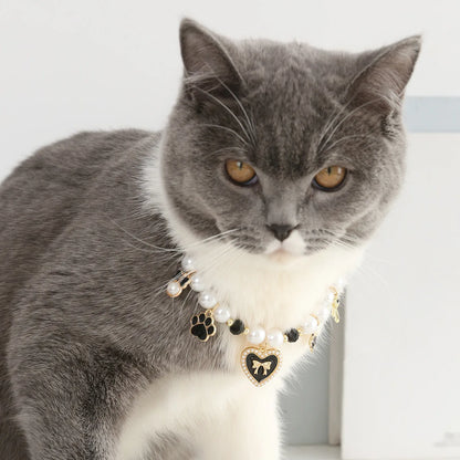 Pet Jewelry Necklace – Adjustable Cartoon Pendant Collar for Cats &amp; Dogs