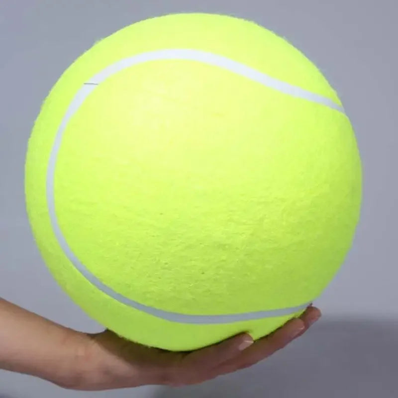 Giant Dog Tennis Ball – Mega Jumbo Pet Chew Toy for Dogs, Training &amp; Play Ball, Plush Interactive Toy for Pets &amp; Kids