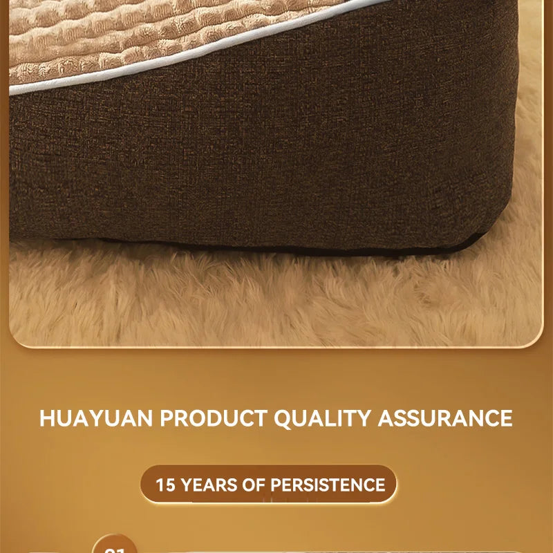 Large Comfy Dog &amp; Cat Bed – Warm Plush Sleeping Mat, Nest Kennel Mattress for Small, Medium &amp; Large Pets