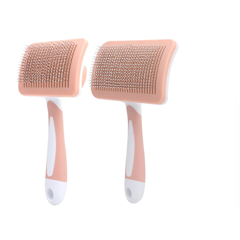 Self-Cleaning Pet Grooming Slicker Brush – Cat &amp; Dog Hair Removal, Bath Brush &amp; Deshedding Tool