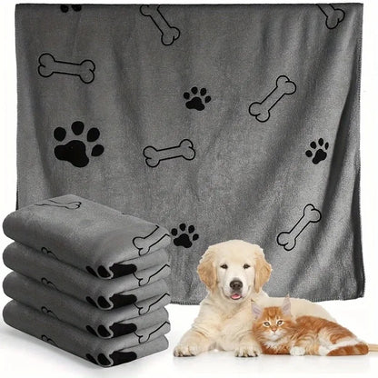 Quick-Drying Microfiber Dog Towel – Absorbent Pet Bath Towel for Dogs, Cats &amp; Puppies
