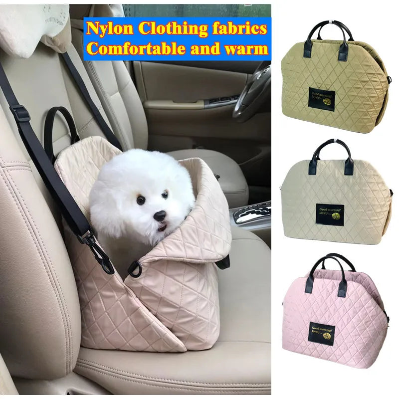 Portable Warm Kennel Pet Dog Carrier Bag – Nonslip Car Seat for Small Dogs &amp; Cats, Safe Puppy Bed, Chihuahua Pet Products