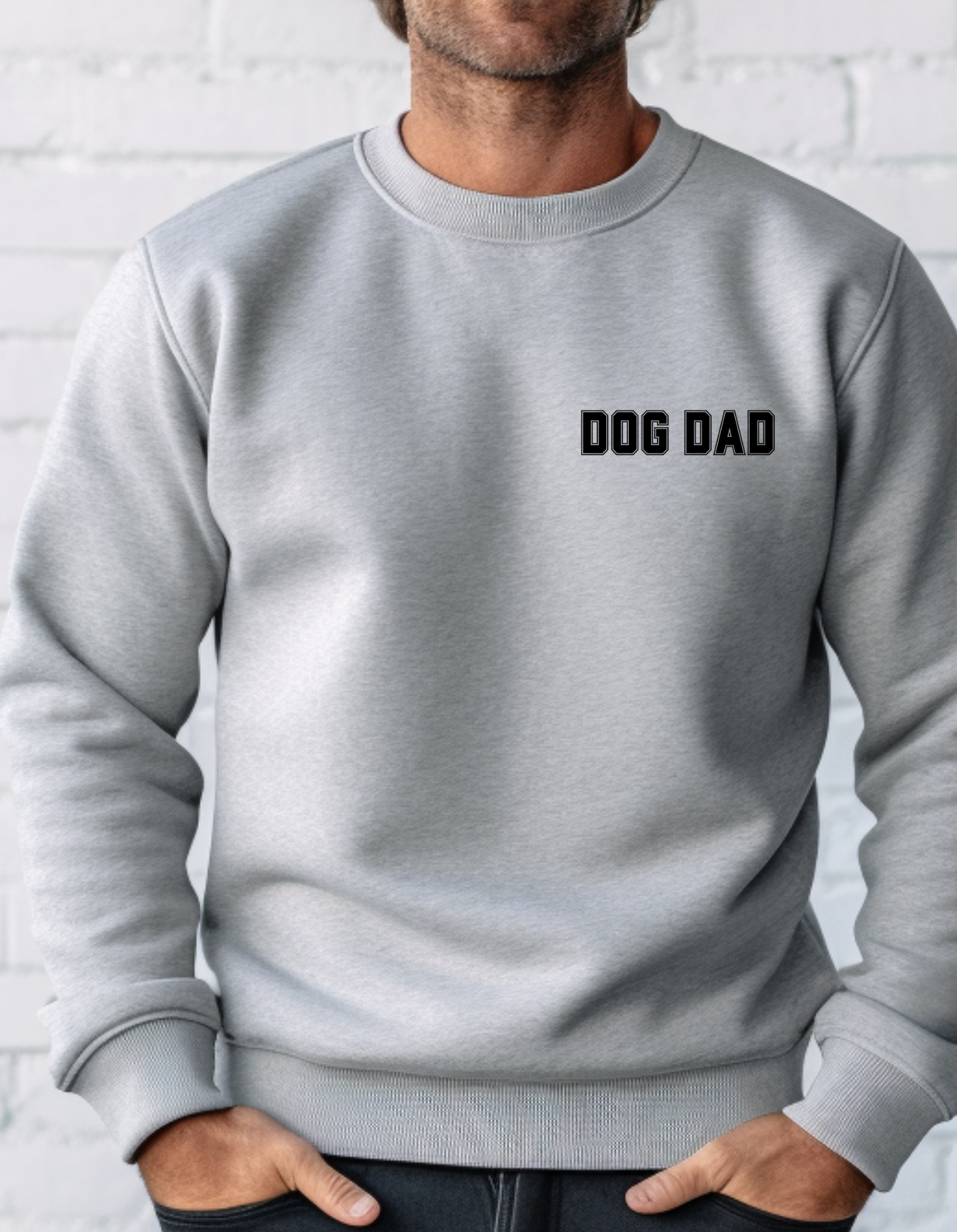Dog Dad Comfy Pullover Sweatshirt - Perfect Gift for Him, Dads, or Dog Lovers