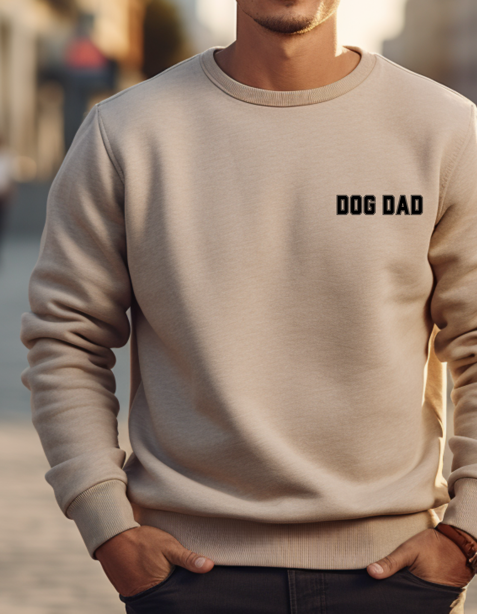 Dog Dad Comfy Pullover Sweatshirt - Perfect Gift for Him, Dads, or Dog Lovers