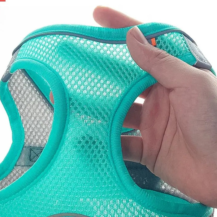 Comfortable Mesh Dog Harness - All Weather Vest- Reflective Breathable Adjustable Outdoor Walking Pet Supplies My Magnolia Shop