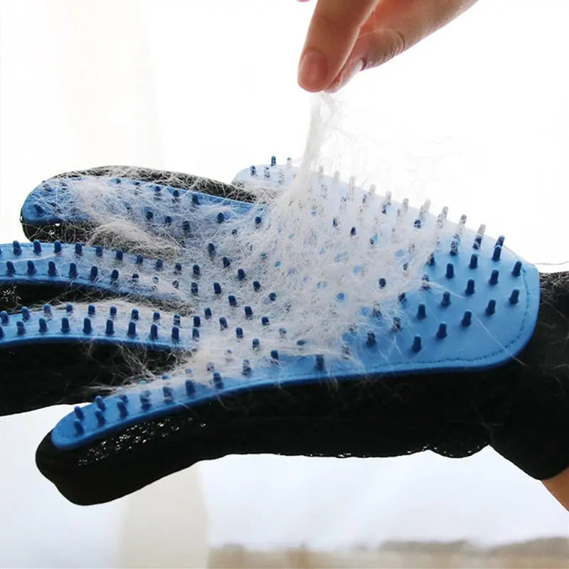 Pet Glove Grooming Glove Cat Hair Deshedding Brush Gloves Dog Comb for Cats Bath Hair Remover Clean Massage Brush For Animal My Magnolia Shop